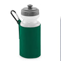 Bottle Green - Front - Quadra Water Bottle And Fabric Sleeve Holder (Pack of 2)