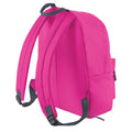 Fuchsia-Graphite - Back - Bagbase Junior Fashion Backpack - Rucksack (14 Litres) (Pack of 2)