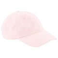 Pastel Pink - Front - Beechfield Unisex Low Profile 6 Panel Dad Cap (Pack Of 2)