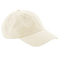 Beige - Front - Beechfield Unisex Low Profile 6 Panel Dad Cap (Pack of 2)