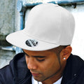 White - Back - Result Unisex Core Bronx Original Flat Peak Snapback Solid Colour Cap (Pack of 2)