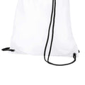 White - Back - BagBase Budget Water Resistant Sports Gymsac Drawstring Bag (11 Litres) (Pack of 2)