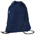 French Navy - Front - Quadra Premium Gymsac Over Shoulder Bag - 14 Litres (Pack of 2)