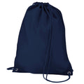 French Navy - Front - Quadra Gymsac Shoulder Carry Bag - 7 Litres (Pack of 2)