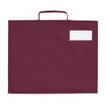 Burgundy - Back - Quadra Classic Book Bag - 5 Litres (Pack of 2)