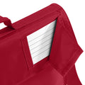 Bright Red - Back - Quadra Junior Book Bag With Strap (Pack of 2)