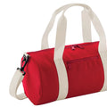 Classic Red-Off White - Back - Bagbase Mini Barrel Shoulder Bag (Pack of 2)