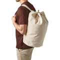 Natural - Back - Quadra Canvas Duffel Bags - 30 Litres (Pack of 2)