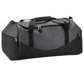 Graphite-Grey-Black - Front - Quadra Teamwear Holdall Duffle Bag (55 Litres) (Pack of 2)