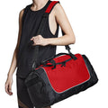 Classic Red-Black-White - Back - Quadra Teamwear Locker Duffle Bag (30 Litres) (Pack of 2)