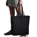 Black - Back - Quadra Canvas Classic Shopper Bag - 19 Litres (Pack of 2)