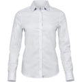 White - Front - Tee Jays Womens-Ladies Luxury Stretch Shirt