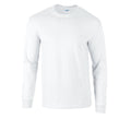 White - Front - Gildan Mens Long Sleeve Hammer Shirt