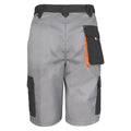 Black-Grey-Orange - Back - Result Mens Work-Guard Lite Shorts