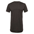 Dark Grey Heather - Front - Bella + Canvas Mens Long Body Urban Tee