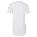 White - Back - Bella + Canvas Mens Long Body Urban Tee