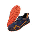 Navy-Orange - Back - Result Work-Guard Unisex Adults Suede Trim Safety Trainer