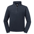 Convoy Grey - Side - Russell Mens Authentic Quarter Zip Sweatshirt