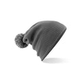 Graphite Grey-Light Grey - Front - Beechfield Adults Unisex Snowstar Beanie