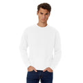 White - Back - B&C Mens Set In Sweatshirt