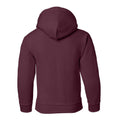 Maroon - Back - Gildan Heavy Blend Childrens Unisex Hooded Sweatshirt Top - Hoodie