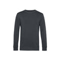 Asphalt - Front - B&C Mens Organic Crew Neck Sweat