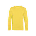 Yellow Fizz - Front - B&C Mens Organic Crew Neck Sweat