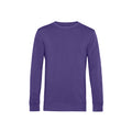 Radiant Purple - Front - B&C Mens Organic Crew Neck Sweat