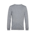 Heather Grey - Front - B&C Mens Organic Crew Neck Sweat