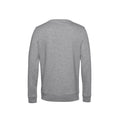 Heather Grey - Back - B&C Mens Organic Crew Neck Sweat