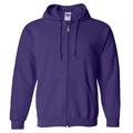 Navy - Pack Shot - Gildan Heavy Blend Unisex Adult Full Zip Hooded Sweatshirt Top