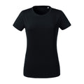 Black - Front - Russell Womens-Ladies Heavyweight Short-Sleeved T-Shirt