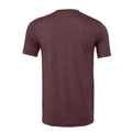 Maroon Heather - Back - Bella + Canvas Unisex Adult T-Shirt