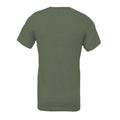 Military Green Heather - Back - Bella + Canvas Unisex Adult T-Shirt