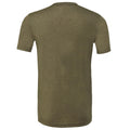 Olive Heather - Back - Bella + Canvas Unisex Adult T-Shirt