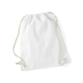 White - Side - Westford Mill Drawstring Bag