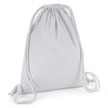 Light Grey - Front - Westford Mill Drawstring Bag