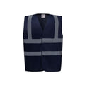 Navy Blue - Front - Yoko Mens High-Vis Waistcoat