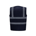 Navy Blue - Back - Yoko Mens High-Vis Waistcoat