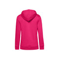 Bright Magenta - Back - B&C Womens-Ladies Organic Hoodie