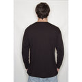 Black - Side - Fruit of the Loom Mens Iconic 150 Classic Long-Sleeved T-Shirt