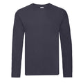 Deep Navy - Front - Fruit of the Loom Mens Iconic 150 Classic Long-Sleeved T-Shirt