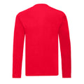 Red - Back - Fruit of the Loom Mens Iconic 150 Classic Long-Sleeved T-Shirt