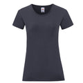 Deep Navy - Front - Fruit of the Loom Girls Iconic 150 T-Shirt