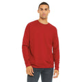 Brick Red - Back - Bella + Canvas Unisex Adult Fleece Drop Shoulder Sweatshirt