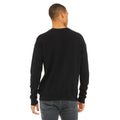 Black - Side - Bella + Canvas Unisex Adult Fleece Drop Shoulder Sweatshirt