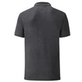 Dark Heather - Back - Fruit of the Loom Mens Tailored Polo Shirt