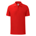 Red - Front - Fruit Of The Loom Mens Iconic Polo Shirt