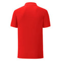 Red - Back - Fruit Of The Loom Mens Iconic Polo Shirt