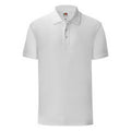 White - Front - Fruit Of The Loom Mens Iconic Polo Shirt